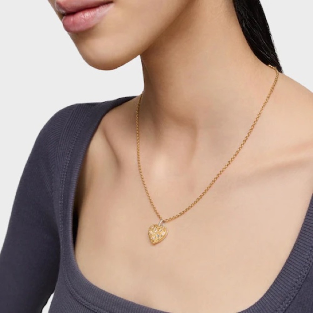 New! 🆕 Gold Heart Pendant 925 - Picture 8 of 8